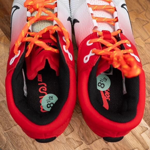 Nike Hyperdiamond 4 Elite Softball Cleats Red/White Women's 8.5 CZ5917-600 READ - Picture 7 of 8